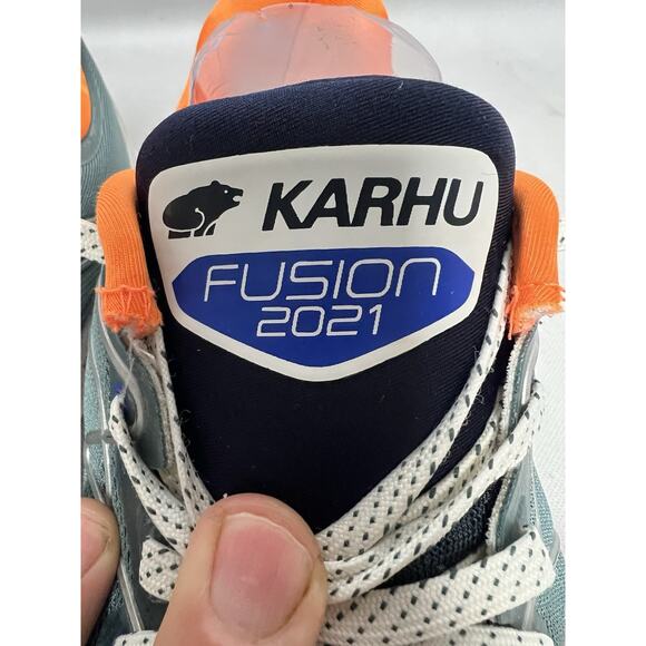 Karhu Ikoni Ortix 2.0 F100312 Men’s Size 11.5 Blue Teal Running Shoes Sneakers - Picture 8 of 12